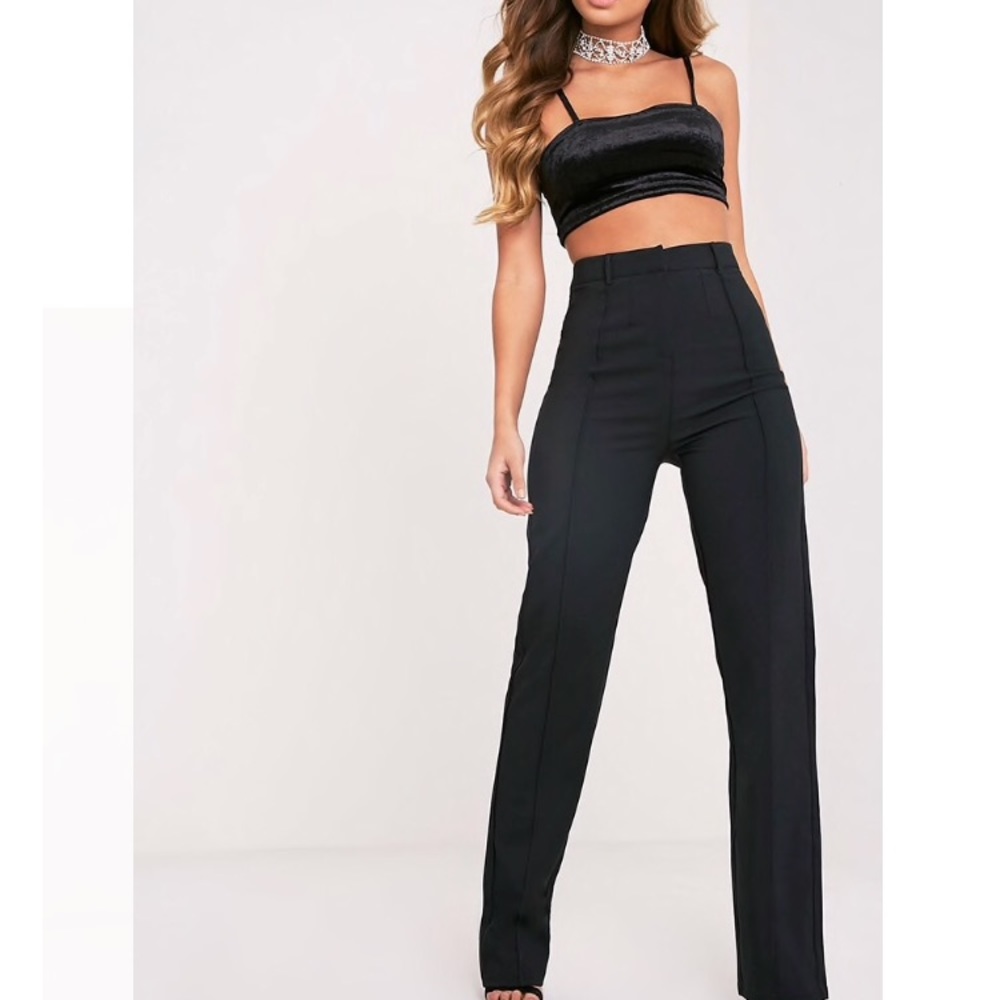 Pretty Little Thing Black Dress Pants